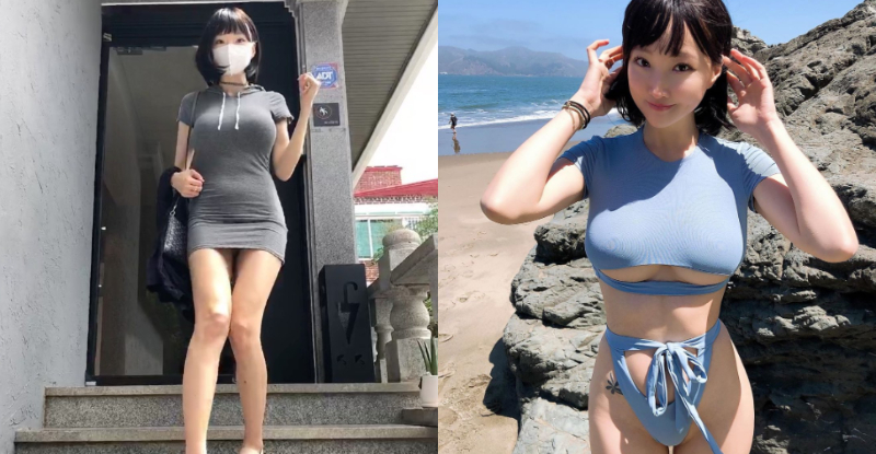 巨乳版太妍上下樓梯開玉腿，「乳蛋隨之晃動」讓網友暴動啦！