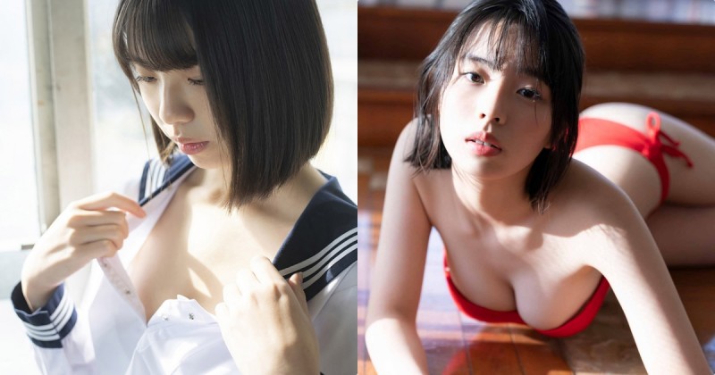 夏色女子高生！15歲就發育超好的「寫真新星」！