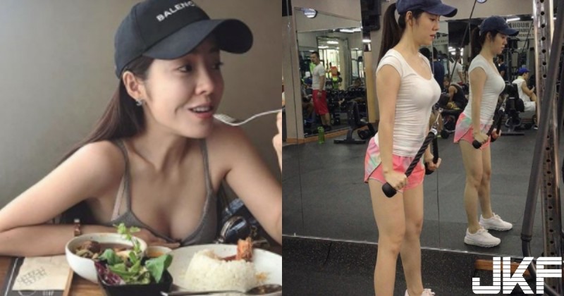 這個我可以！對座「背心爆乳正妹」吃相好誘人，沒想到緊身白上衣長輩竟然有點厲害&#8230;