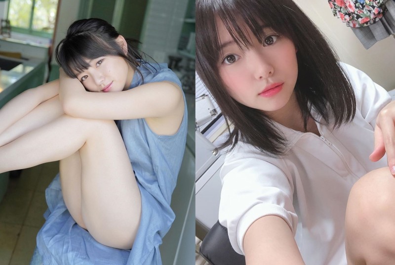 【博狗扑克】壓倒性透明感！色氣鄰家小妹「葉月つばさ」Y字縮陰泳裝露鼠蹊部