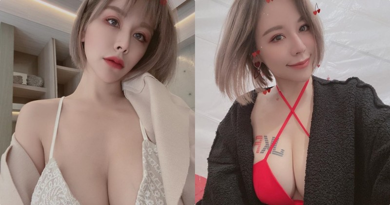 【博狗扑克】美食部落客「勾勾」火辣兇器超巨大，G級美乳用手無法掌握！