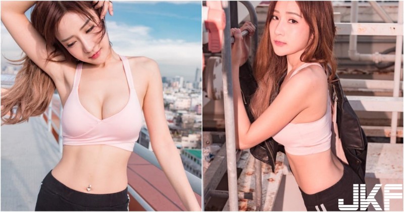 【博狗扑克】運動系「爆乳正妹」出沒！性感身體線條不得了！「大奶馬甲線」回頭率超高啊！
