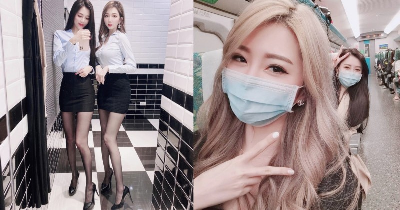 【博狗扑克】高鐵站發現「超辣美腿姐妹」基因太強大了，170cm以上逆天身材秒殺一票網友！