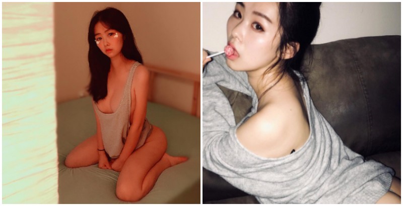 【博狗扑克】天氣太熱不想多穿！「爆乳正妹」在家展露美乳美臀曲線，當她室友一定很幸福！