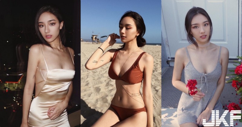 【博狗扑克】神級正妹著緊身「簍空裝」布料「只夠遮前面」東南西北半球都要掉出來啦