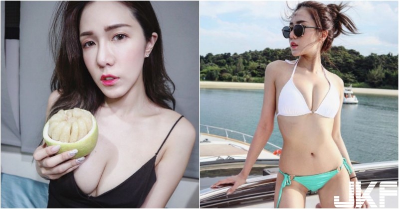 【博狗扑克】溝好深！白嫩「比基尼正妹」太兇啦！「渾圓美乳」跟柚子一樣飽滿！