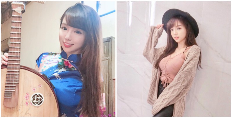 【博狗扑克】「國樂正妹」丘涵演奏配巨乳，氣質美顏搭火爆身材讓你視聽雙享受