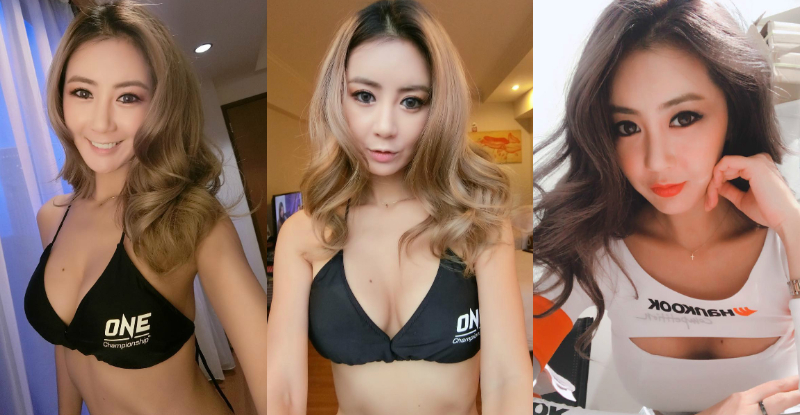 【博狗扑克】舉牌女郎夾帶「白嫩奶球」上台火辣展現！飽滿圓潤讓人看了超上火！