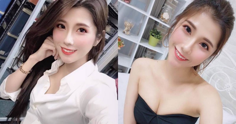 【博狗扑克】正妹Joanna沐沐「美豔OL造型」辣翻，領口微開特別挑逗啊！