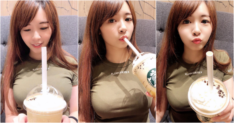 【博狗扑克】星巴克巧遇「超甜正妹」顏值擄獲網友的心！強大女友力散發出迷人氣息