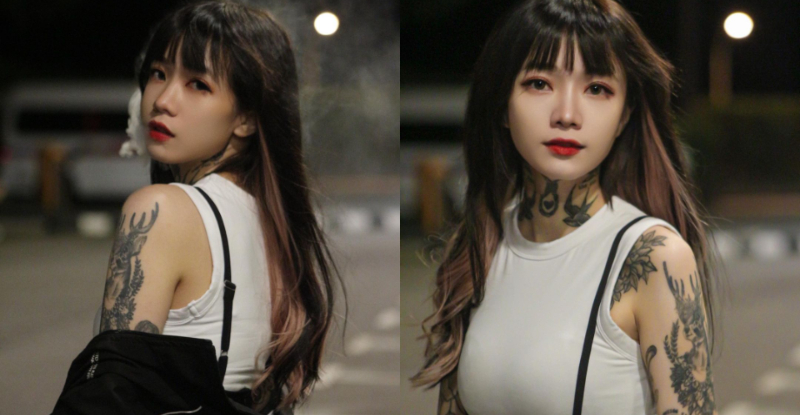 【博狗扑克】暗黑系！「刺青甜心」高級顏值太衝突，「嫩峰翹臀」殺遍粉絲雙眼！