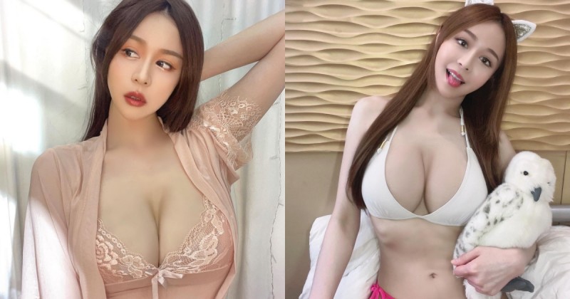 【博狗扑克】在家防疫也辣翻！「Lena 莉娜」粉紅睡袍露雪白豪乳，好想和她宅一起！