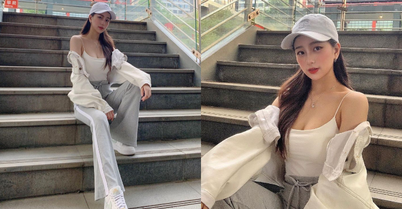 【博狗扑克】信義區捕獲「白皙正妹」，外套滑落香肩就是「巨猛雙球」的衝擊！