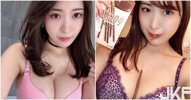 【博狗扑克】大尺度吃甜點！正妹「巧克力棒放深溝」，猛烈巨乳要溢出了！