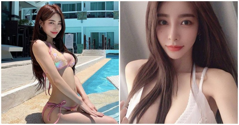 【博狗扑克】火辣高顏值正妹「長髮卡深溝」，「性感側乳曲線」散發強烈魅力！