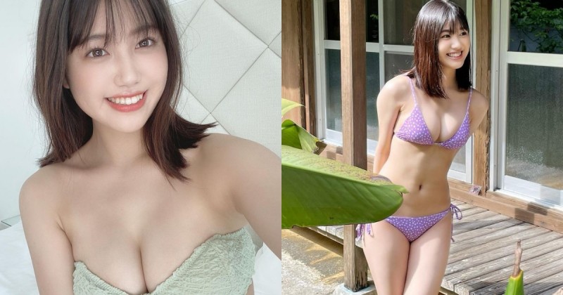 【博狗扑克】17歲的雜誌小姐「和泉芳怜」笑容有夠甜！「青春E罩杯雪乳」讓人瘋狂心動！