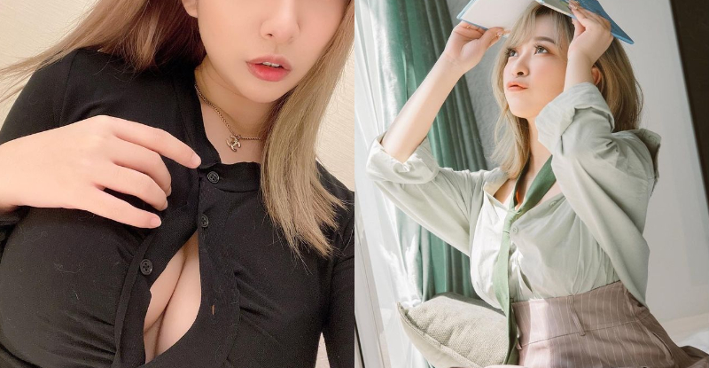 【博狗扑克】「嵐芯語」巨猛美奶隨時開炸，扣子頂不住　網友安慰：「這樣扣才對」