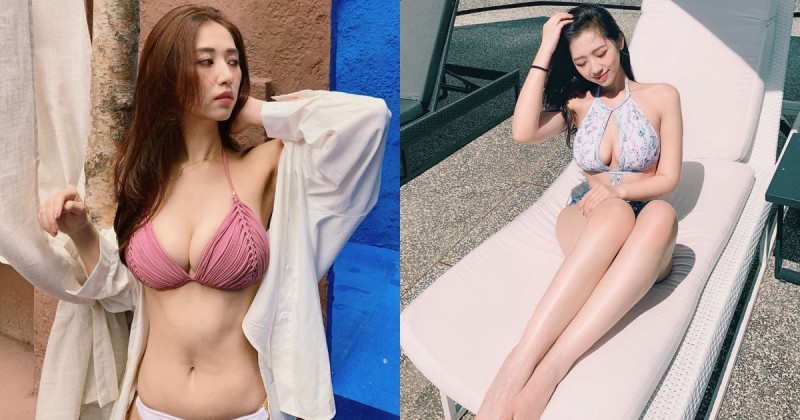 【博狗扑克】滑雪場爆乳妹「何蓁」夏天身材更OP！超兇比基尼讓肉肉無所遁形！
