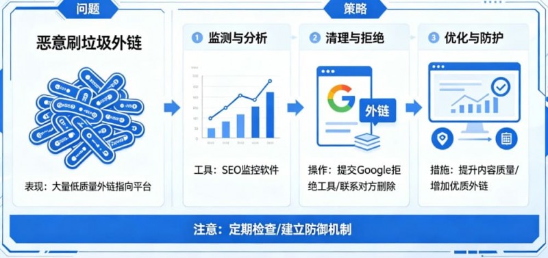 博彩平台的“负面SEO”防御:竞争对手恶意刷垃圾外链怎么办? 博彩平台的“负面SEO”防御:竞争对手恶意刷垃圾外链怎么办?