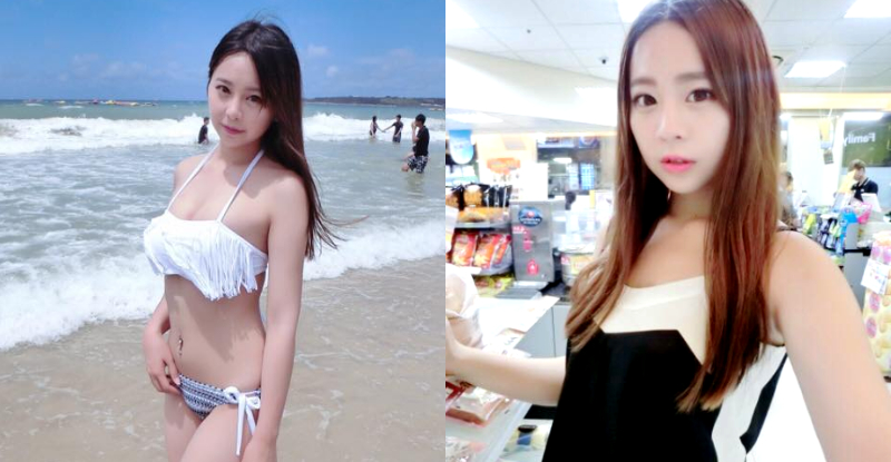 【博狗扑克】性感闆娘磁力超強！「米可Miko」無辜大眼甜笑很傾城，勻稱美體更一秒征服海岸線！
