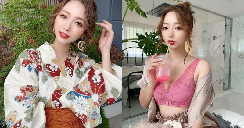 【博狗扑克】性感美胸大使「穿內衣喝飲料」，「胸前粉嫩畫面」看了好害羞喔！