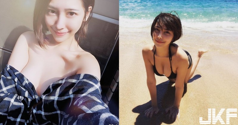 【博狗扑克】正妹「兇狠八字奶」不怕看！衣襟半開「銷魂畫面」深溝比臉長  網:可以虎一整晚呀！
