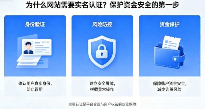 为什么网站需要实名认证?保护资金安全的第一步 为什么网站需要实名认证?保护资金安全的第一步