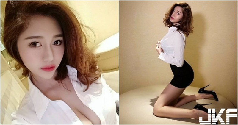 【博狗扑克】逼逼逼太犯規！南半球天后萬千千轉職「火辣OL」，襯衫開開「前凸後翹」逼人噴鼻血～