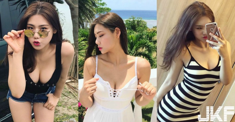 【博狗扑克】數大便是美！神似李聖經正妹輕解羅衫份量太飽滿！