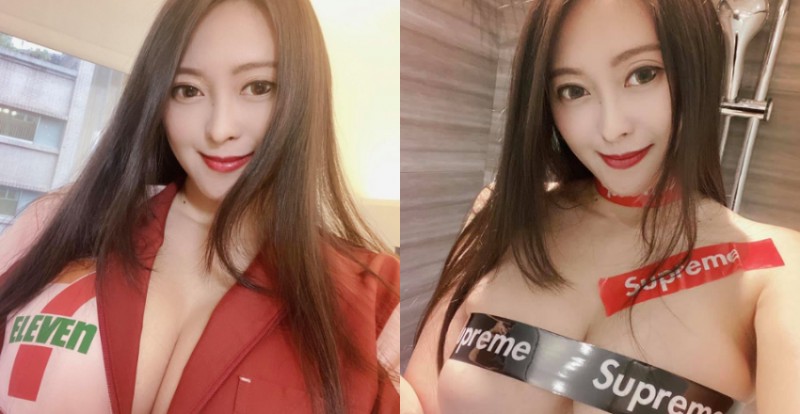 【博狗扑克】便利商店「巨乳店員」快把制服撐壞　倉庫大玩封箱膠帶！