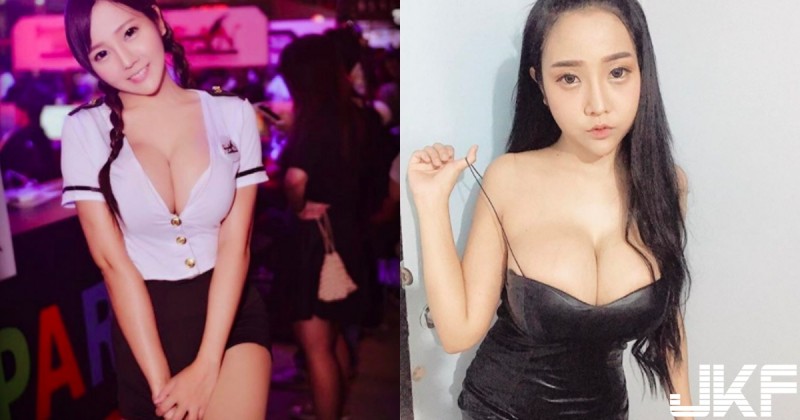 【博狗扑克】太狂！正妹「發育太好」胸部比臉大衣服完全裝不下，半顆「渾圓酥胸」都露在外面啦！