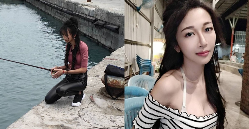 【博狗扑克】港邊驚見「性感女釣手」不科學美乳身材太犯規　害其他釣客忘記要收竿