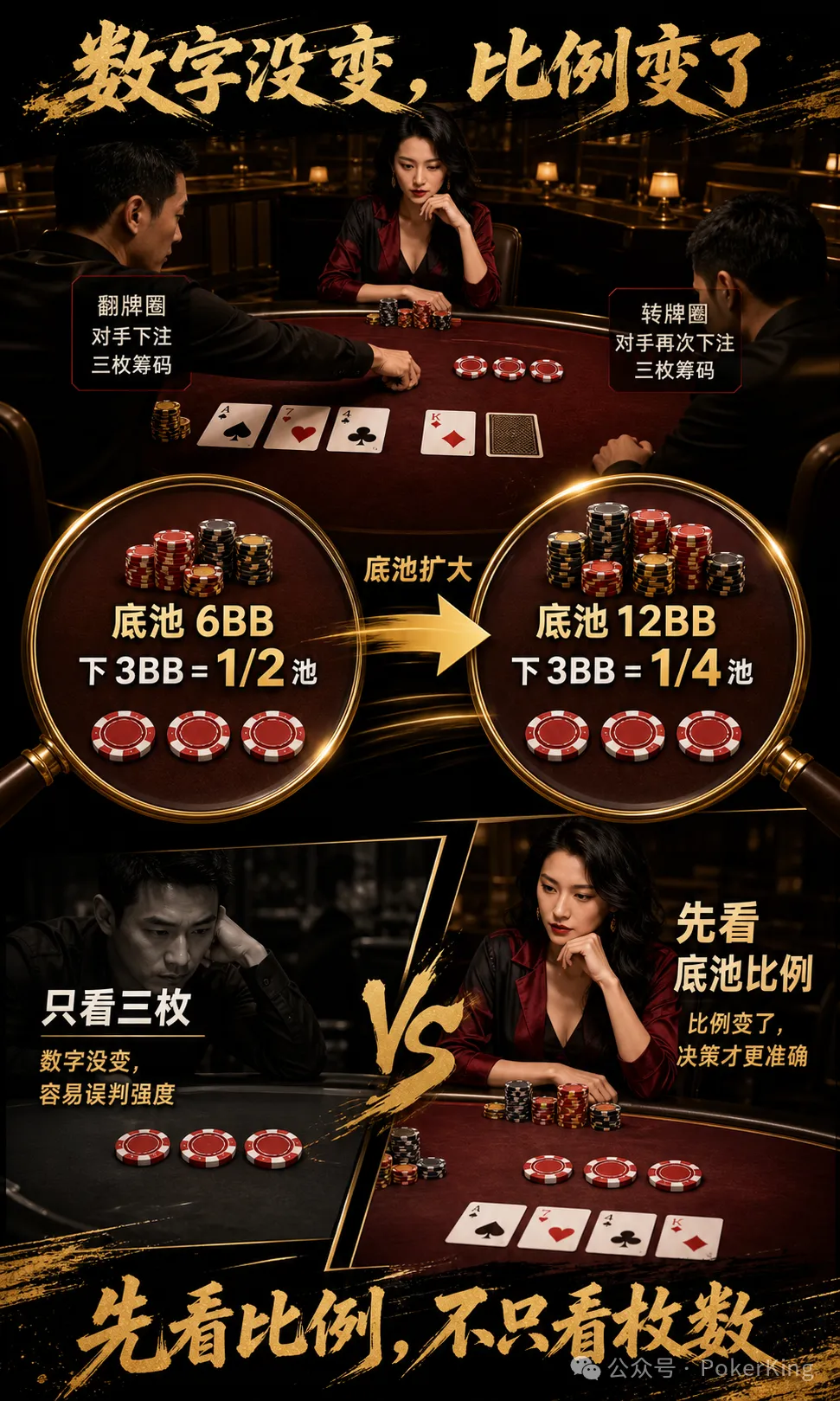 【EV扑克】翻牌转牌同一个数,是“稳”还是“弱”?先查局面变没变