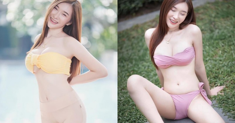 【博狗扑克】肉色褲褲好猖狂！「白嫩巨奶妹」極限穿衣誘惑 大方爆乳又開腿曬海鮮