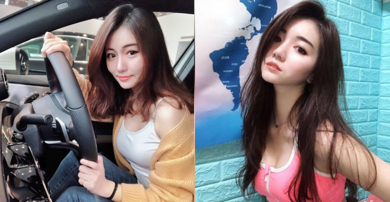 【博狗扑克】大小老婆一次包軌！退役超美空姐「安玖」露肩秀腿好誘人，賓士A-Class被性感淹沒！