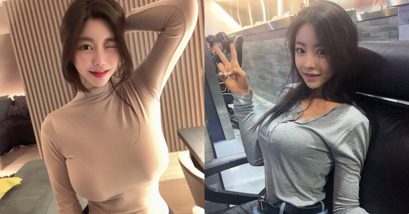 【博狗扑克】衝一波！去網咖隔壁坐著「兇兇美乳妹」，「邪惡的大份量車頭燈」讓整間店都騷動！