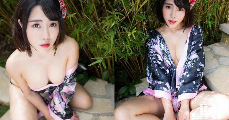 【博狗扑克】還是和服妹子好！「大奶和服妹」坐姿太誘惑，「半裸上空」仔細一看下面還是小丁！