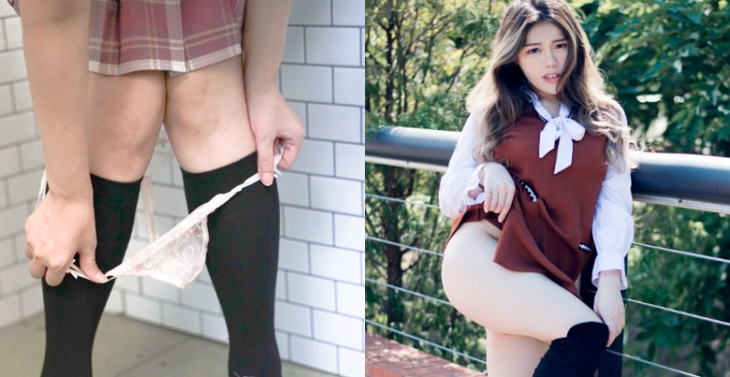 【博狗扑克】原味內褲面交實錄！巨乳妹子販售原味褲　現脫的最是濃厚