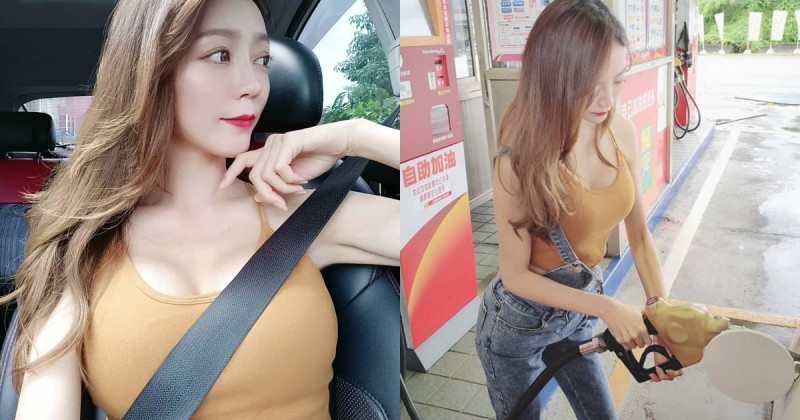 【博狗扑克】自助加油遇到「長髮雪乳妹」！本尊是「台日混血正妹」，還在擔任日文老師！