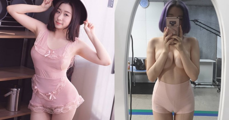 【博狗扑克】超猛駱駝蹄女子！「正面爆乳」還不夠，超緊身內褲把「下面形狀」全勒出來啦！