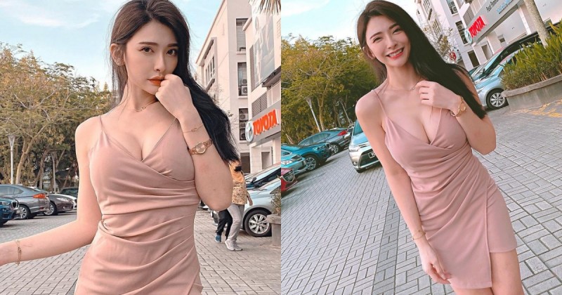 【博狗扑克】大馬街頭捕捉「氣質正妹」！爆乳包臀小禮服展現「曼妙曲線」，不看她都難！