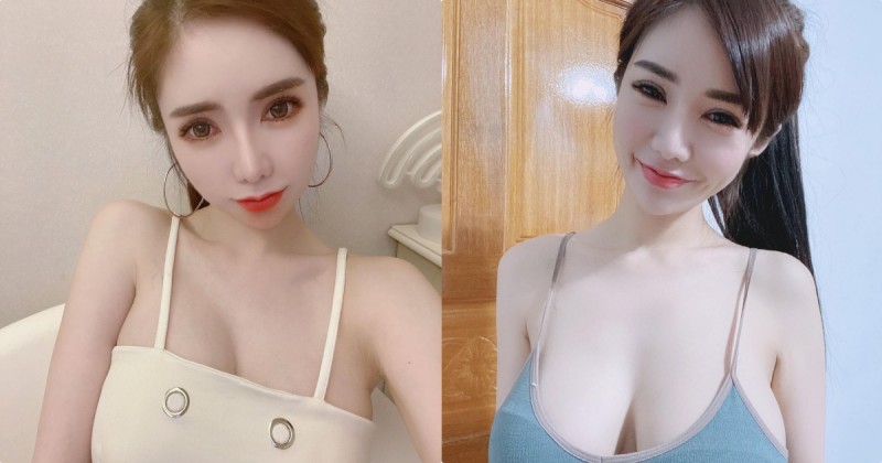 【博狗扑克】正妹「采兒Claire」白嫩深溝太兇猛，「光滑美肌」好讓人驚豔！