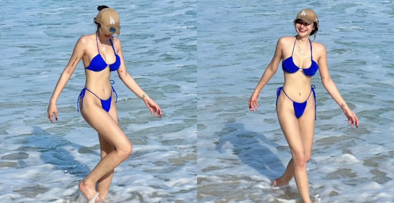 【博狗扑克】海邊遇見超火辣比基尼美女　完美身材稱霸整個沙灘！