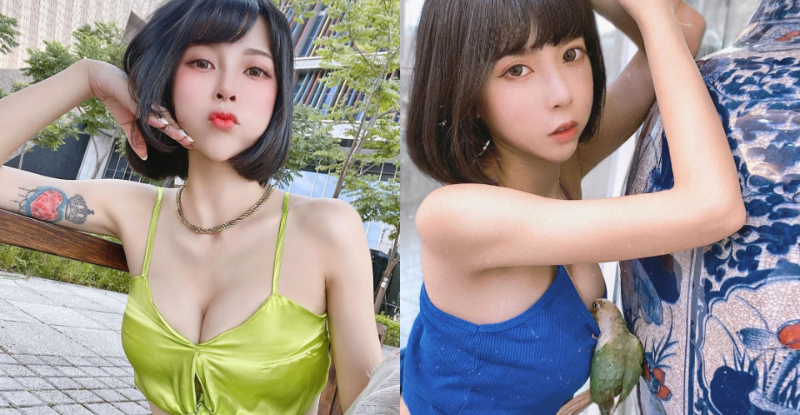 【博狗扑克】真識貨！「Chubby糖」擺弄辣體想合影，色慾鳥鳥使壞直接「鑽進乳袋內」！