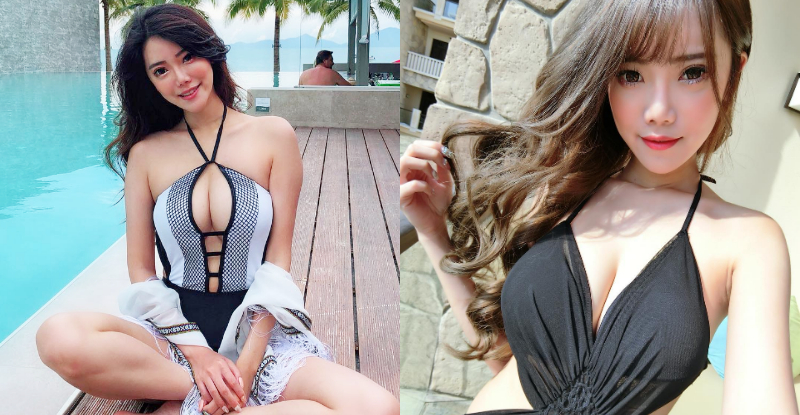 【博狗扑克】正妹池畔邊爆乳泳衣大秀「渾圓奶球」　乳波陣陣襲來讓人站不住腳！